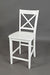 Jofran Simplicity Solid Wood Classic X-Back Stool (Set of 2) in Paperwhite - Holmwood's Furniture & Design Center (Somersworth, NH)