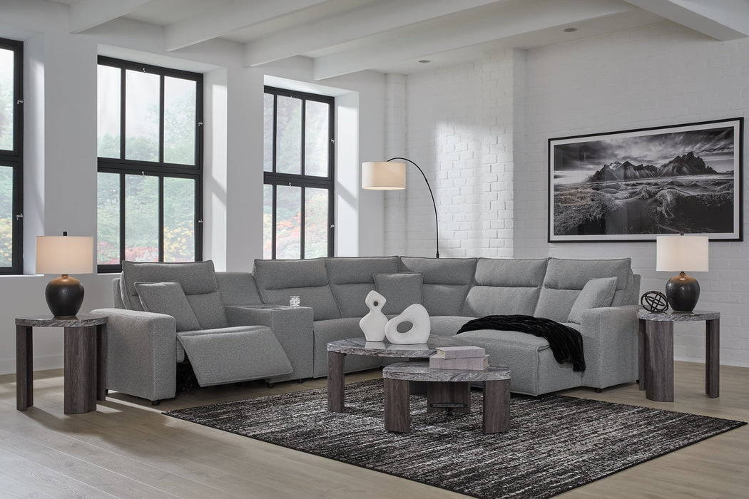 Modmax Power Reclining Sectional with Chaise - Holmwood's Furniture & Design Center (Somersworth, NH)