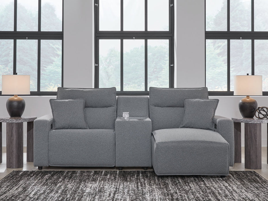 Modmax Power Reclining Sectional with Chaise - Holmwood's Furniture & Design Center (Somersworth, NH)