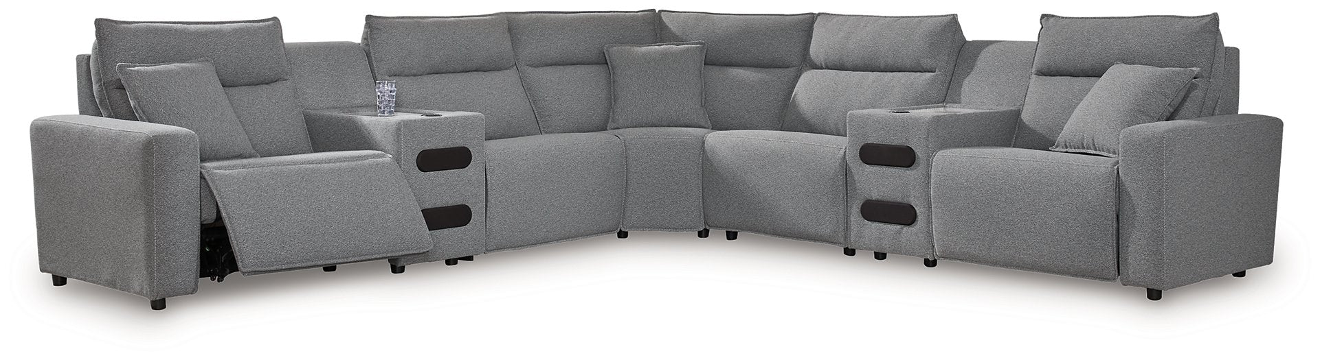 Modmax Power Reclining Sectional with Chaise - Holmwood's Furniture & Design Center (Somersworth, NH)