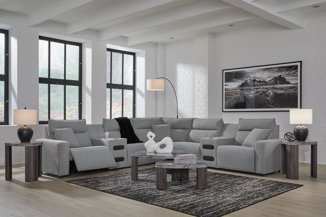 Modmax Power Reclining Sectional with Chaise - Holmwood's Furniture & Design Center (Somersworth, NH)