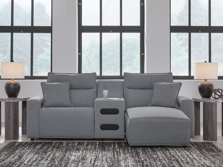 Modmax Power Reclining Sectional with Chaise - Holmwood's Furniture & Design Center (Somersworth, NH)