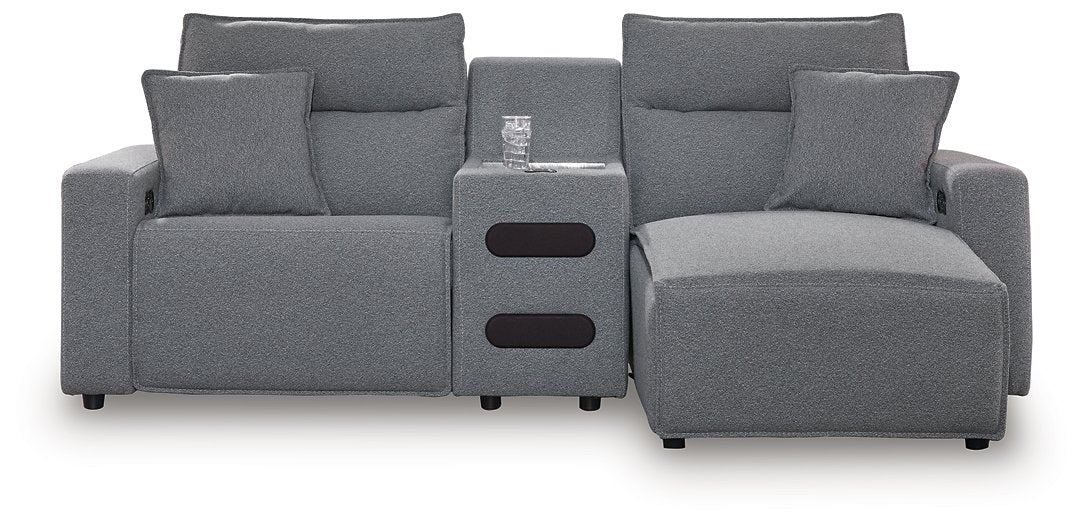 Modmax Power Reclining Sectional with Chaise - Holmwood's Furniture & Design Center (Somersworth, NH)