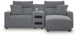 Modmax Power Reclining Sectional with Chaise - Holmwood's Furniture & Design Center (Somersworth, NH)