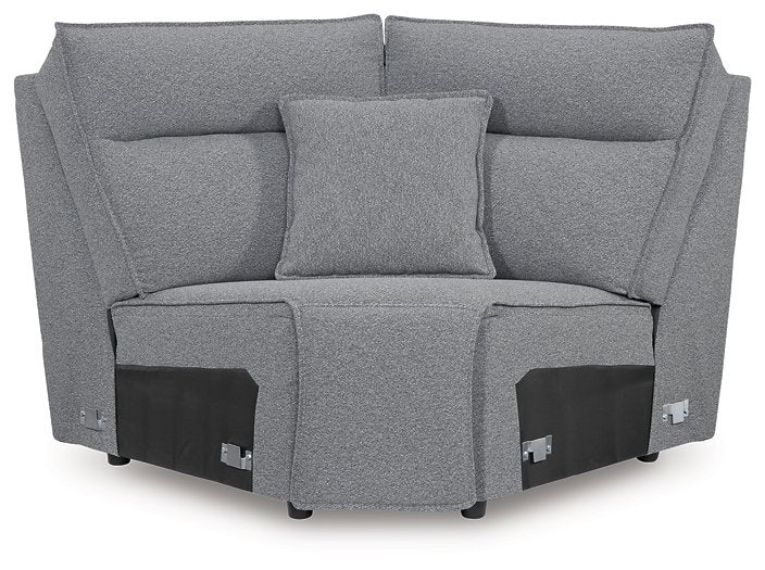 Modmax Reclining Sectional with Console - Holmwood's Furniture & Design Center (Somersworth, NH)