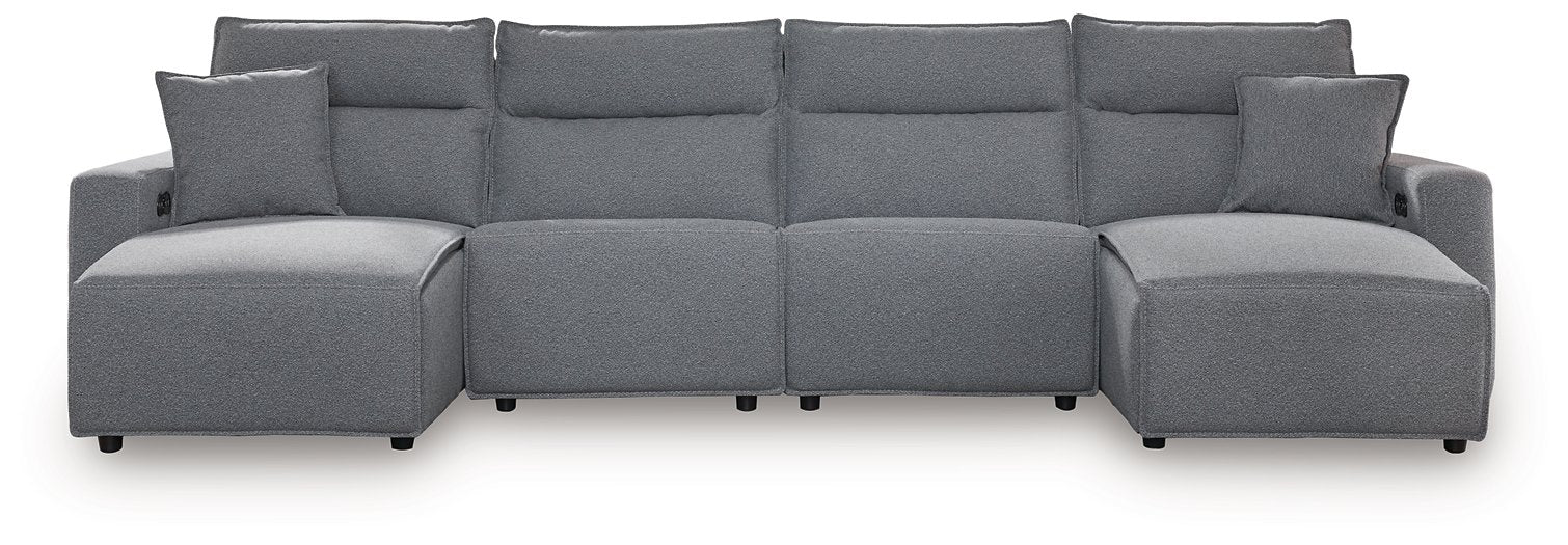 Modmax Power Reclining Sectional with Chaise - Holmwood's Furniture & Design Center (Somersworth, NH)