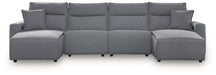 Modmax Power Reclining Sectional with Chaise - Holmwood's Furniture & Design Center (Somersworth, NH)