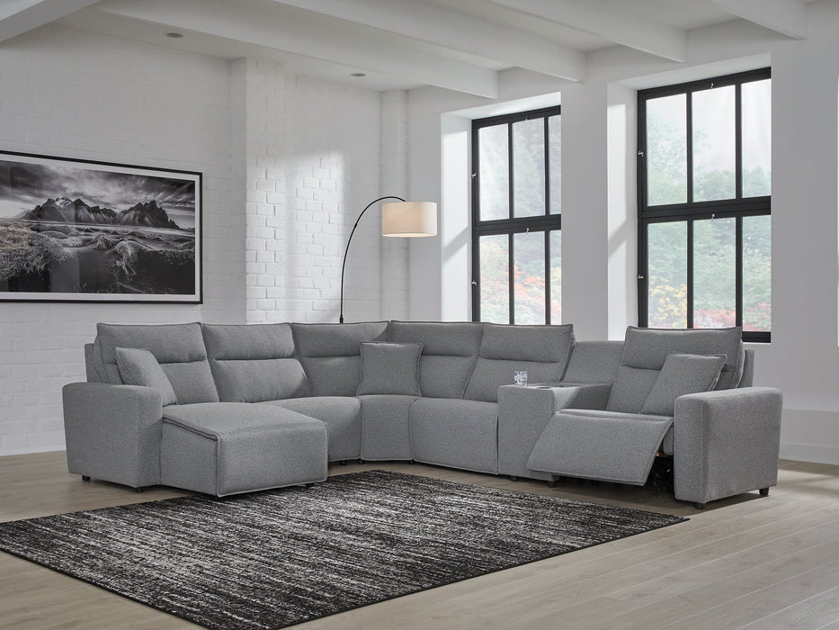 Modmax Power Reclining Sectional with Chaise - Holmwood's Furniture & Design Center (Somersworth, NH)