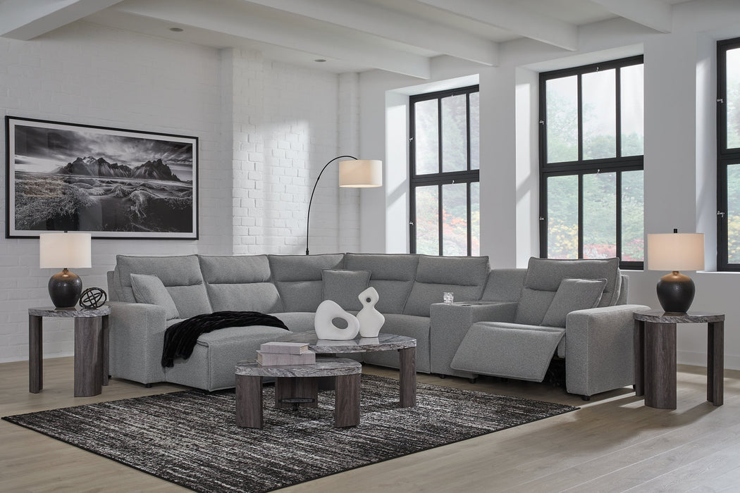 Modmax Power Reclining Sectional with Chaise - Holmwood's Furniture & Design Center (Somersworth, NH)