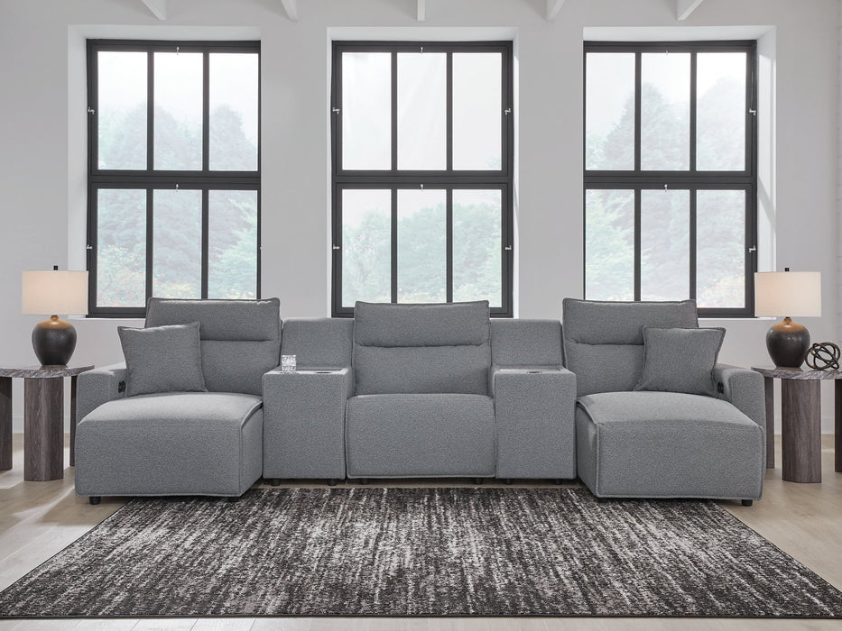 Modmax Power Reclining Sectional with Chaise - Holmwood's Furniture & Design Center (Somersworth, NH)