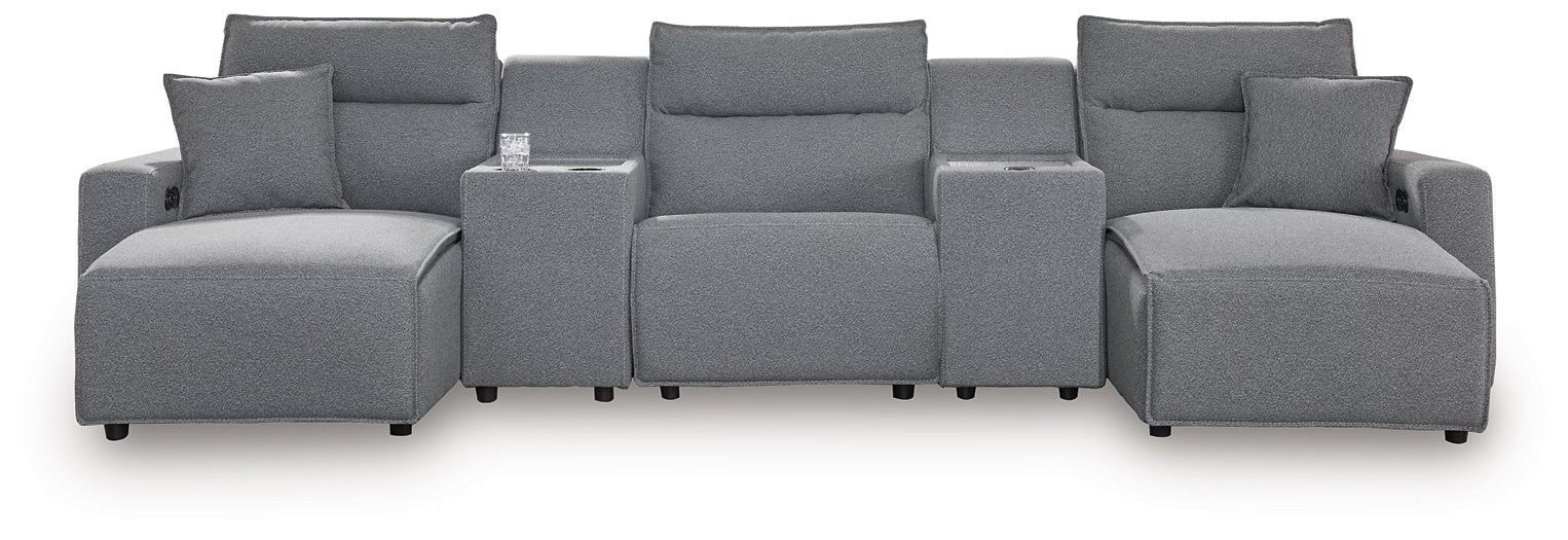 Modmax Power Reclining Sectional with Chaise - Holmwood's Furniture & Design Center (Somersworth, NH)