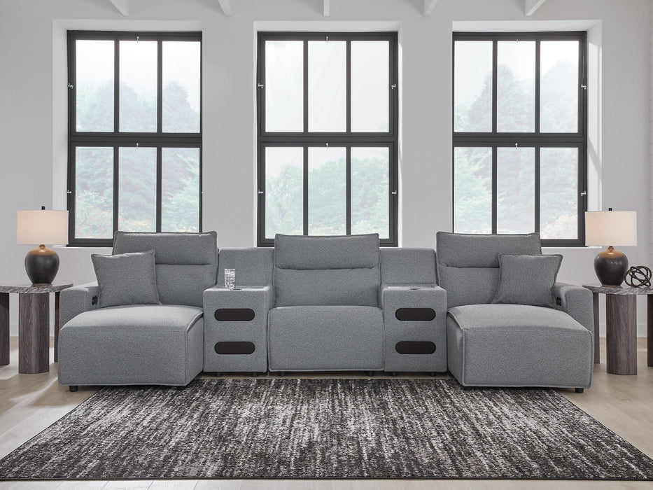 Modmax Power Reclining Sectional with Chaise - Holmwood's Furniture & Design Center (Somersworth, NH)