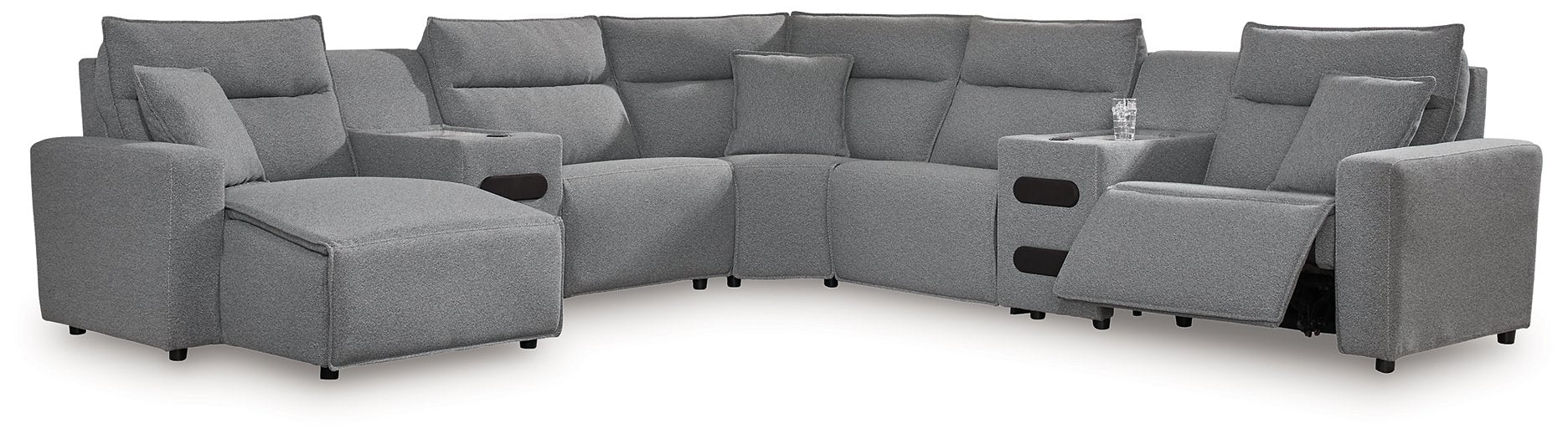 Modmax Power Reclining Sectional with Chaise - Holmwood's Furniture & Design Center (Somersworth, NH)