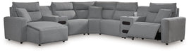 Modmax Power Reclining Sectional with Chaise - Holmwood's Furniture & Design Center (Somersworth, NH)