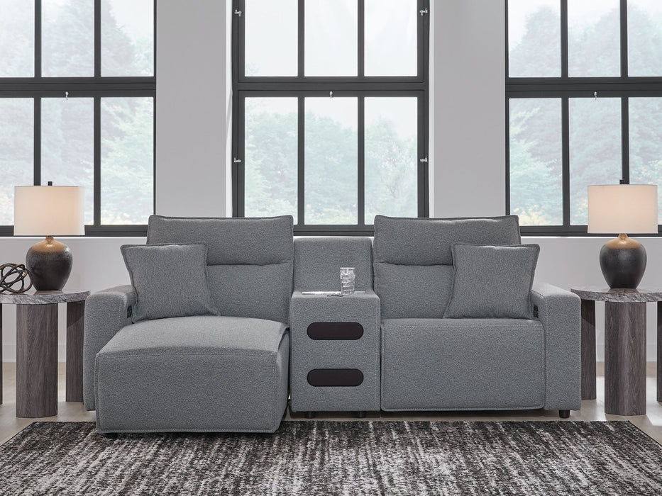 Modmax Power Reclining Sectional with Chaise - Holmwood's Furniture & Design Center (Somersworth, NH)