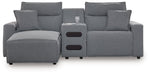 Modmax Power Reclining Sectional with Chaise - Holmwood's Furniture & Design Center (Somersworth, NH)