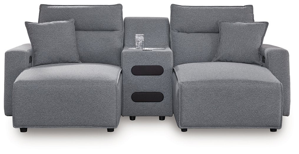 Modmax Power Reclining Sectional with Chaise - Holmwood's Furniture & Design Center (Somersworth, NH)