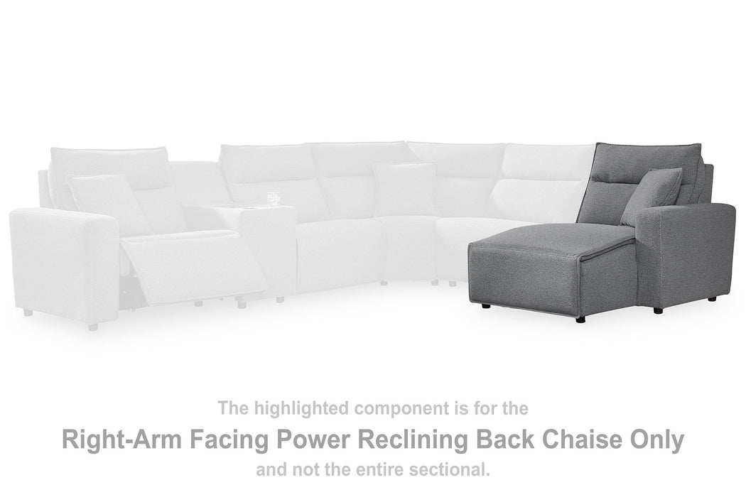 Modmax Power Reclining Sectional with Chaise - Holmwood's Furniture & Design Center (Somersworth, NH)