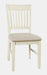 Jofran Craftsman Slat-Back Upholstered Desk Chair in Antique Cream - Holmwood's Furniture & Design Center (Somersworth, NH)