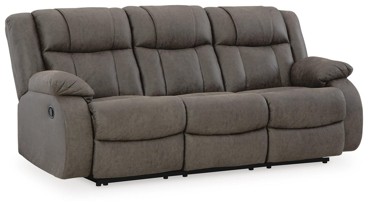 First Base Reclining Sofa - Holmwood's Furniture & Design Center (Somersworth, NH)