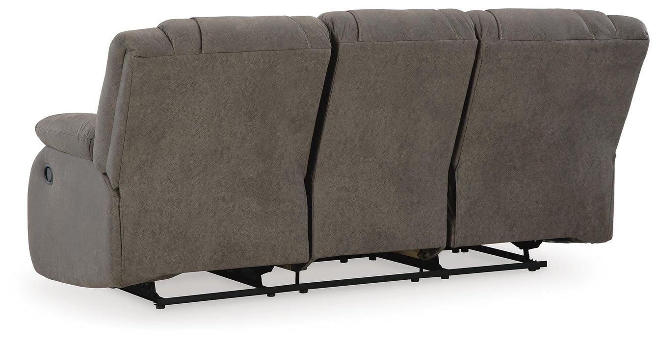 First Base Reclining Sofa - Holmwood's Furniture & Design Center (Somersworth, NH)