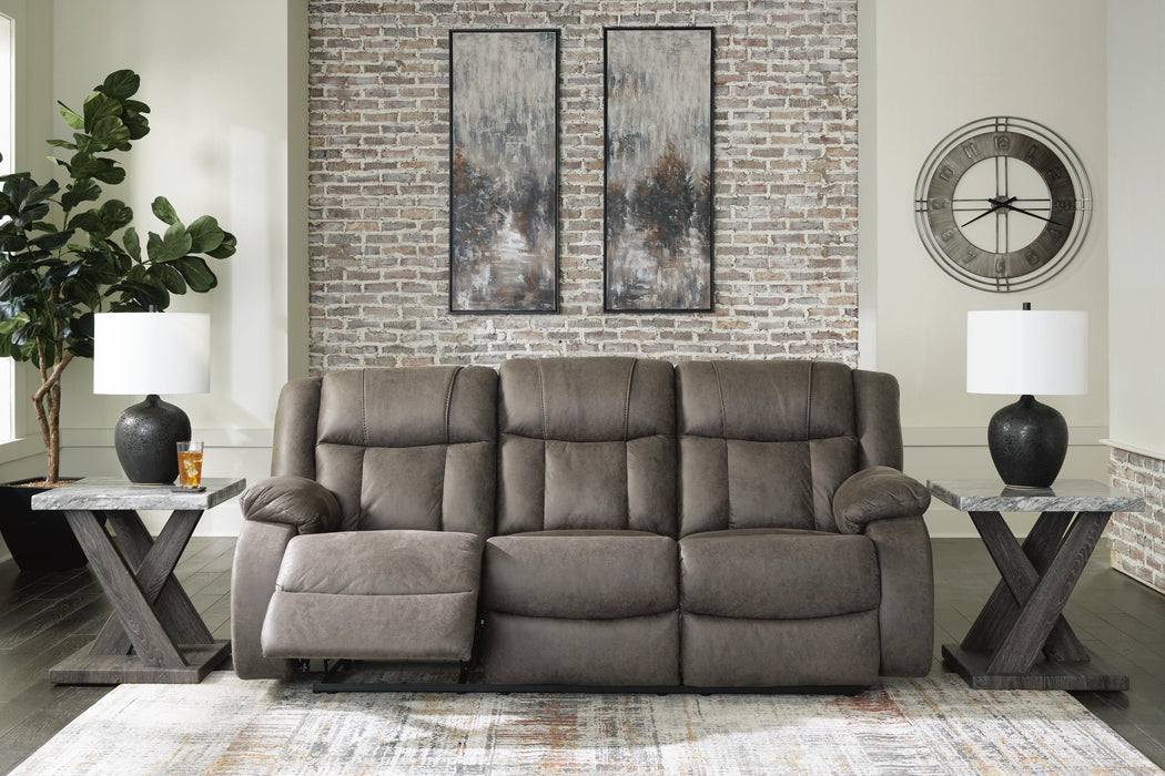 First Base Reclining Sofa - Holmwood's Furniture & Design Center (Somersworth, NH)