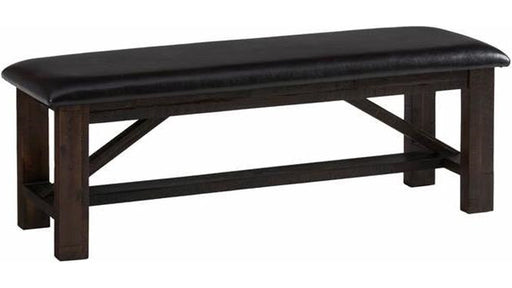 Jofran Kona Grove Upholstered Bench in Chocolate - Holmwood's Furniture & Design Center (Somersworth, NH)