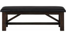 Jofran Kona Grove Upholstered Bench in Chocolate - Holmwood's Furniture & Design Center (Somersworth, NH)