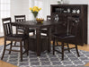Jofran Kona Grove Upholstered Slat Back Stool in Dark Brown (Set of 2) - Holmwood's Furniture & Design Center (Somersworth, NH)