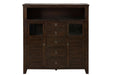 Jofran Kona Grove Dining Cabinet in Dark Brown - Holmwood's Furniture & Design Center (Somersworth, NH)