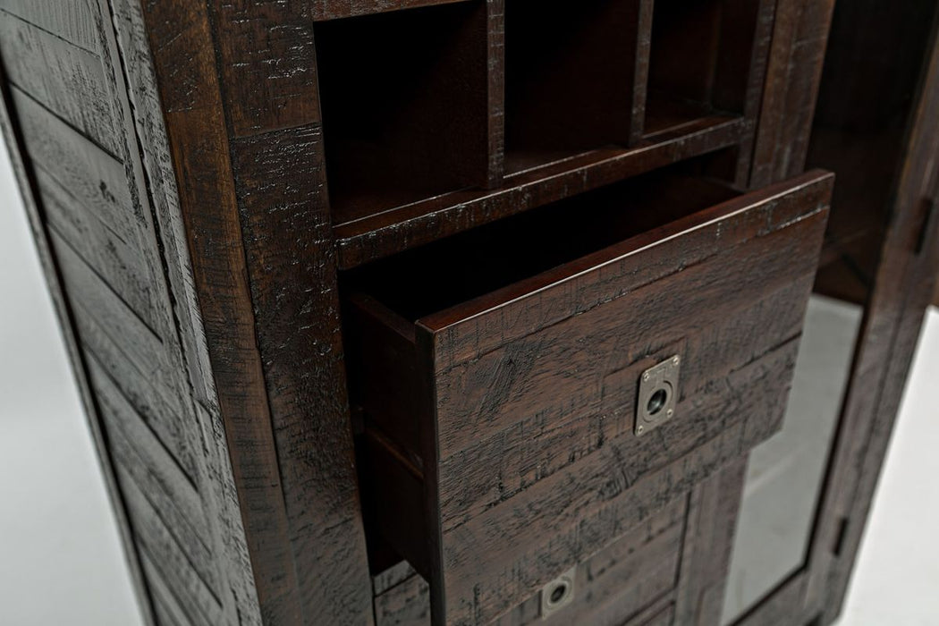 Jofran Kona Grove Wine Pantry in Dark Brown - Holmwood's Furniture & Design Center (Somersworth, NH)
