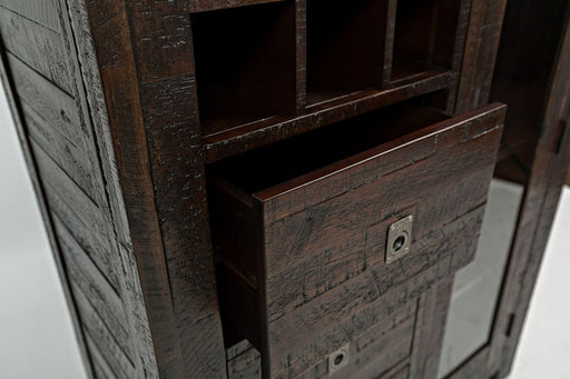 Jofran Kona Grove Wine Pantry in Dark Brown - Holmwood's Furniture & Design Center (Somersworth, NH)