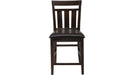 Jofran Kona Grove Upholstered Slat Back Stool in Chocolate (Set of 2) - Holmwood's Furniture & Design Center (Somersworth, NH)