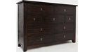Jofran Kona Grove Dresser in Deep Chocolate - Holmwood's Furniture & Design Center (Somersworth, NH)