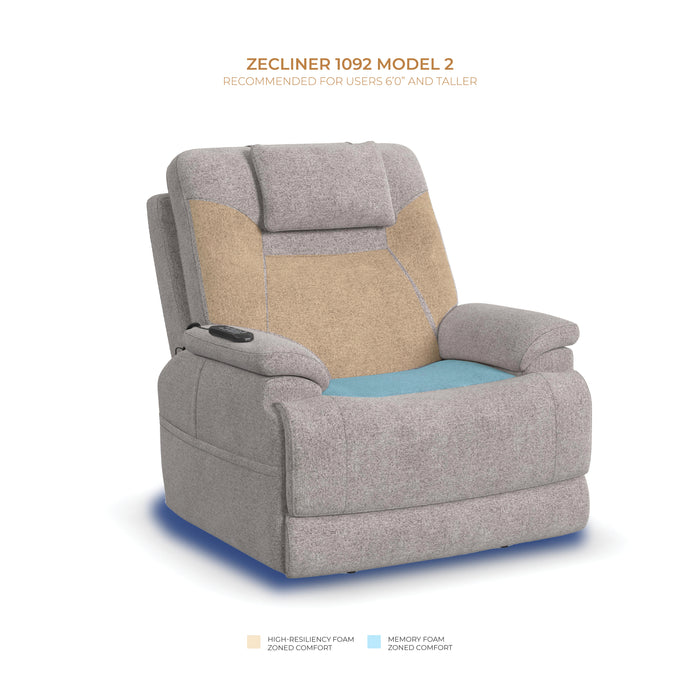 Zecliner Model 2 Latitudes Power Lift Sleep Recliner with Power Headrest & Lumbar - Holmwood's Furniture & Design Center (Somersworth, NH)