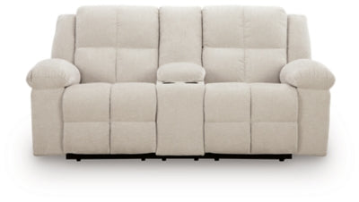 Orlen Reclining Loveseat with Console - Holmwood's Furniture & Design Center (Somersworth, NH)