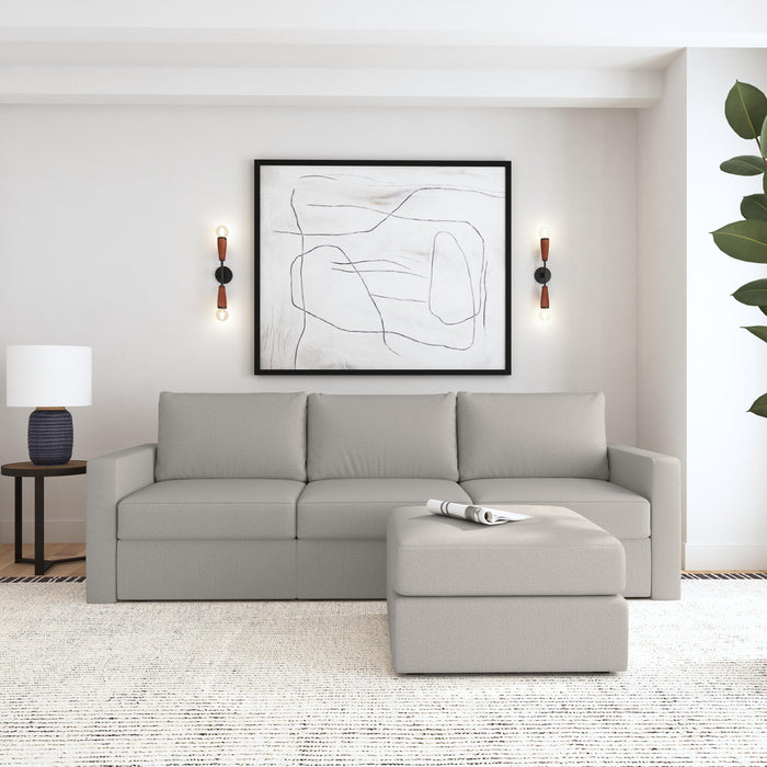 Flex Sofa with Standard Arm and Ottoman - Holmwood's Furniture & Design Center (Somersworth, NH)