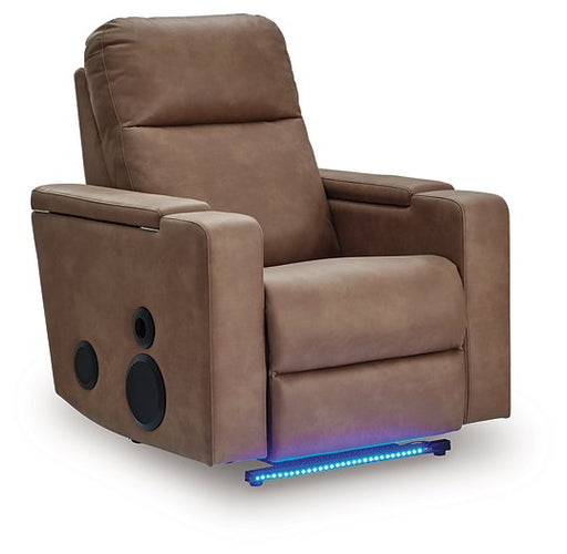Lorrenton Power Glider Recliner with Audio System - Holmwood's Furniture & Design Center (Somersworth, NH)