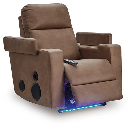 Lorrenton Power Glider Recliner with Audio System - Holmwood's Furniture & Design Center (Somersworth, NH)