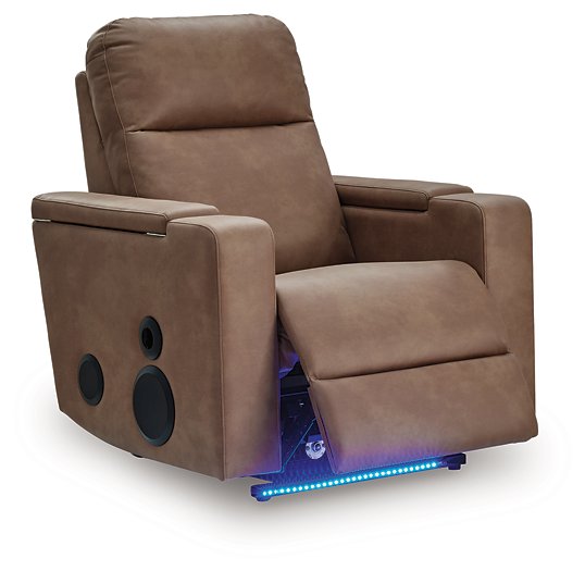 Lorrenton Power Glider Recliner with Audio System - Holmwood's Furniture & Design Center (Somersworth, NH)