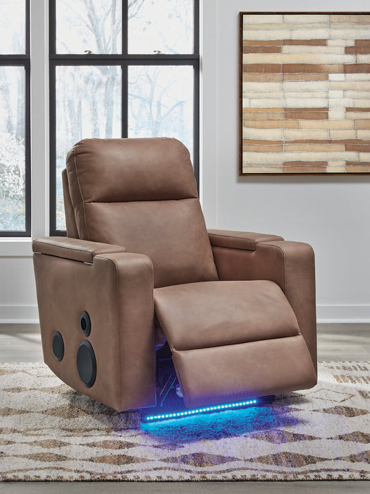 Lorrenton Power Glider Recliner with Audio System - Holmwood's Furniture & Design Center (Somersworth, NH)