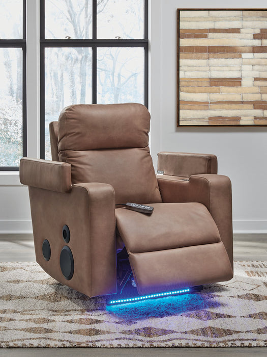 Lorrenton Power Glider Recliner with Audio System - Holmwood's Furniture & Design Center (Somersworth, NH)