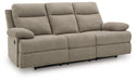 Side-Swipe Reclining Sofa with Drop Down Table - Holmwood's Furniture & Design Center (Somersworth, NH)