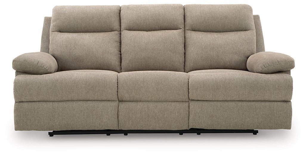 Side-Swipe Reclining Sofa with Drop Down Table - Holmwood's Furniture & Design Center (Somersworth, NH)