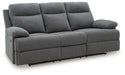 Side-Swipe Reclining Sofa with Drop Down Table - Holmwood's Furniture & Design Center (Somersworth, NH)