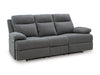Side-Swipe Reclining Sofa with Drop Down Table - Holmwood's Furniture & Design Center (Somersworth, NH)