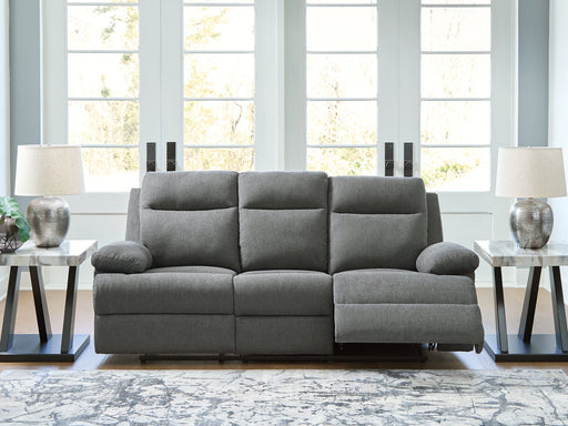 Side-Swipe Reclining Sofa with Drop Down Table - Holmwood's Furniture & Design Center (Somersworth, NH)