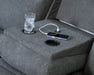 Side-Swipe Reclining Sofa with Drop Down Table - Holmwood's Furniture & Design Center (Somersworth, NH)