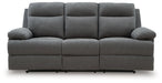 Side-Swipe Reclining Sofa with Drop Down Table - Holmwood's Furniture & Design Center (Somersworth, NH)