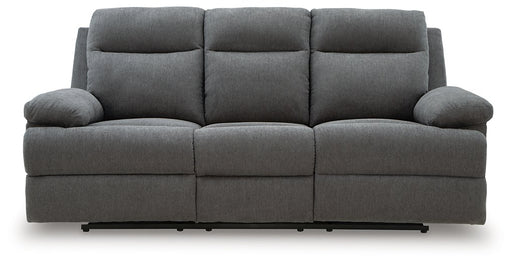 Side-Swipe Reclining Sofa with Drop Down Table - Holmwood's Furniture & Design Center (Somersworth, NH)